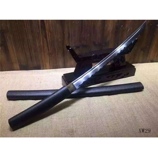 乌云磨硰妖姬一体锋利弯款唐刀