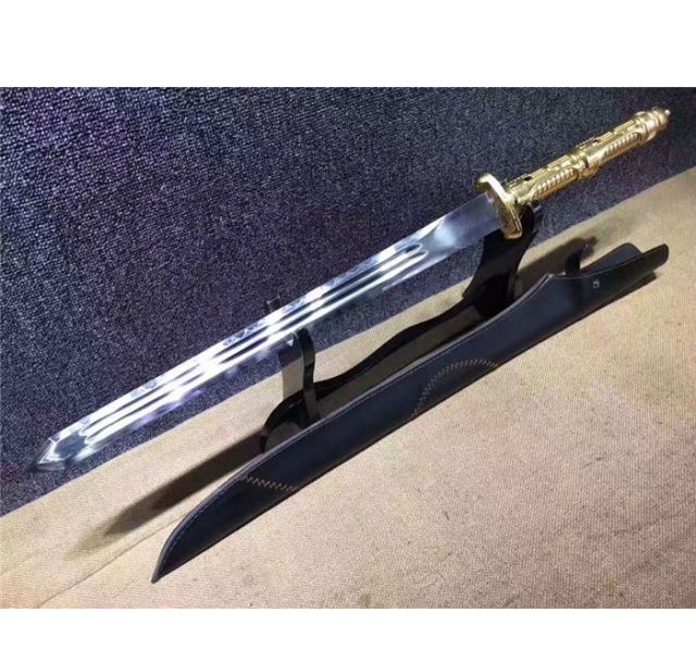 精品双槽T10烧刃古越神剑
