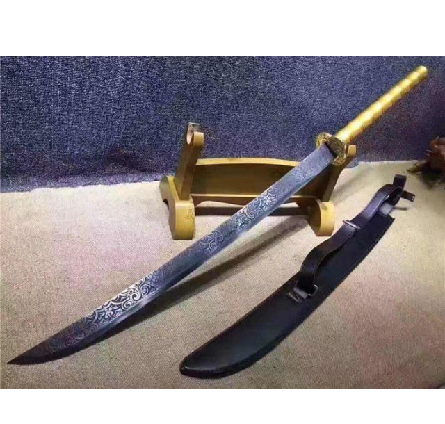 金柄加长版印花武士