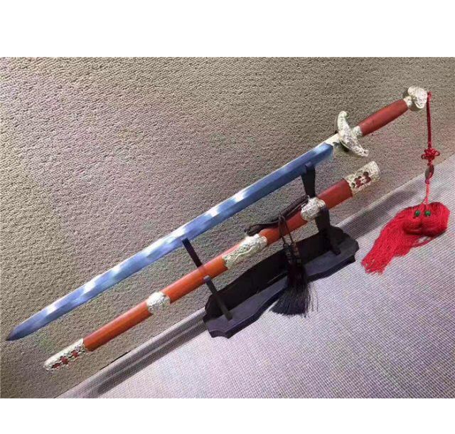 红木全铜装花纹钢乾隆剑