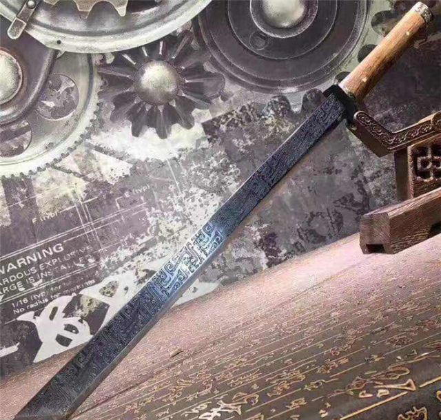 简易烂花唐刀