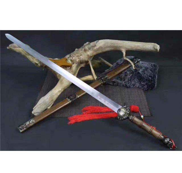 玄武神剑-28寸中碳钢四面花梨木
