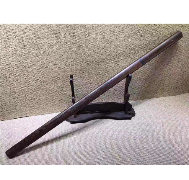 花梨木T10烧刃直款一体唐刀100CM