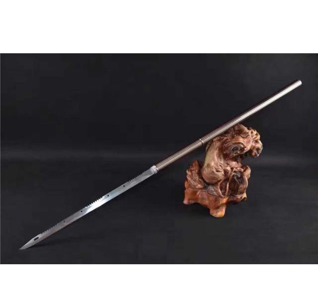 暗红色带齿精品棍刀