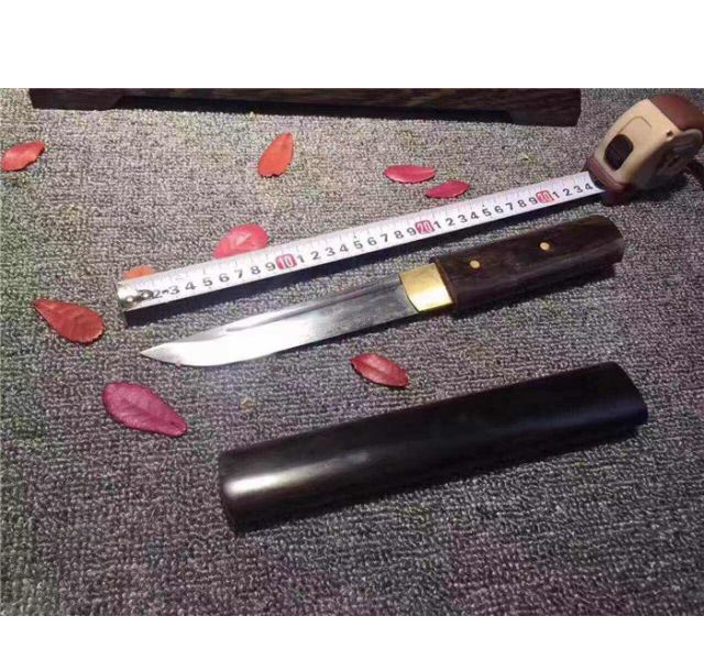 黑檀木花纹钢短匕—隐刃