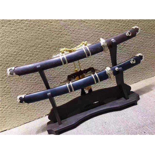 花梨木-铜装T10烧刃小唐刀