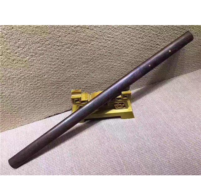 花梨木T10烧刃直款一体唐刀78CM