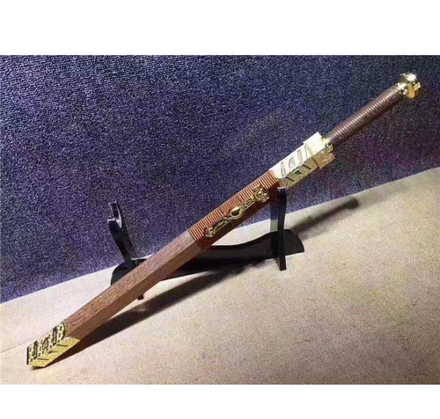 花梨木火焰纹如意剑