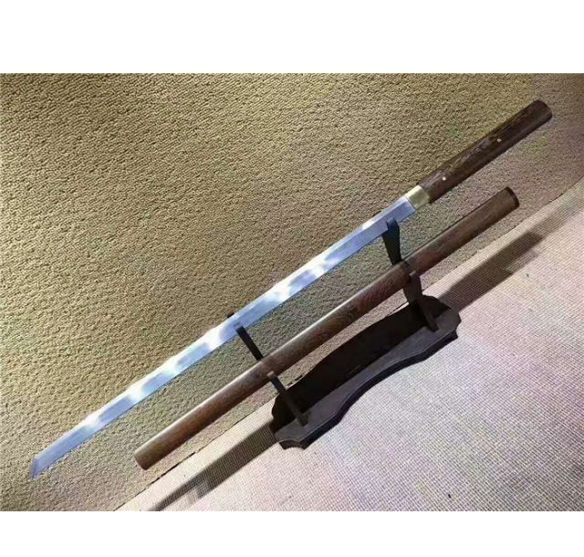 花梨木花纹钢唐刀100cm